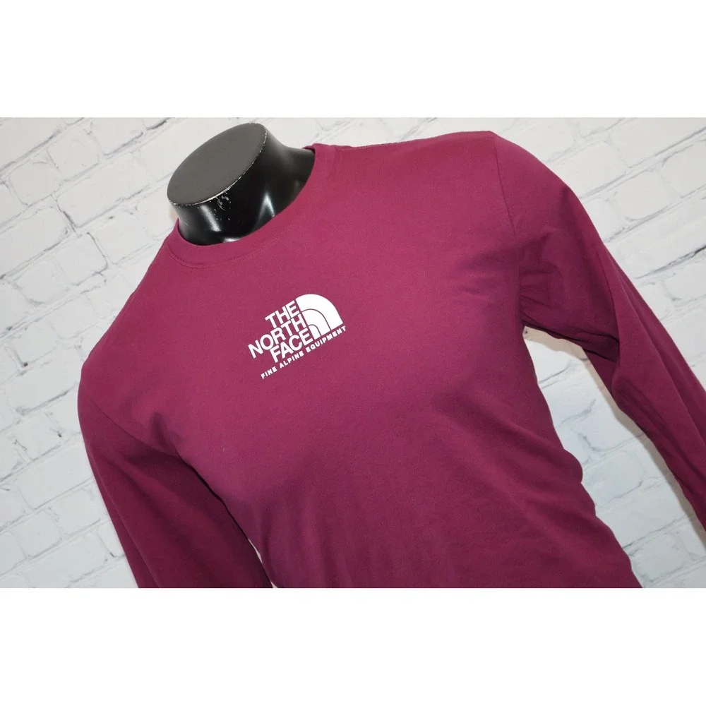 The North Face Long Sleeve T-Shirt Mens Large Purple Fine Alpine Equipment